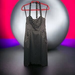 Donna Ricco Size 8 Halter Polka Dot Dress – Rockabilly Vibes, Fitted Bodice